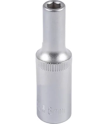 Hlavice nástrčná prodloužená 6-hranná MASTERTOOL 1/2" 8 mm L 78 mm CRV 78-0508