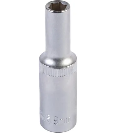 Hlavice nástrčná prodloužená 6-hranná MASTERTOOL 1/2" 9 mm L 78 mm CRV 78-0509