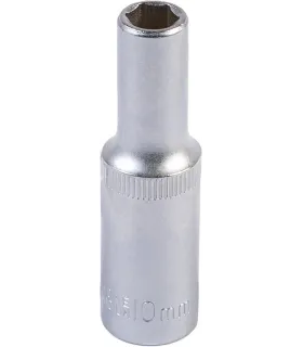 Hlavice nástrčná prodloužená 6-hranná MASTERTOOL 1/2" 10 mm L 78 mm CRV 78-0510