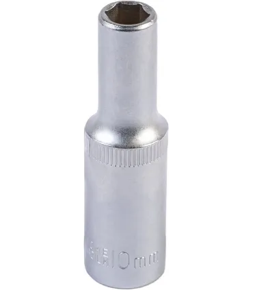 Hlavice nástrčná prodloužená 6-hranná MASTERTOOL 1/2" 10 mm L 78 mm CRV 78-0510