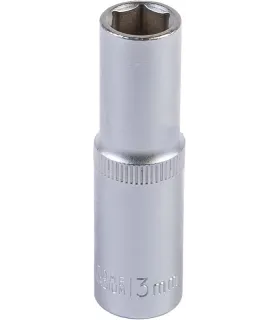 Hlavice nástrčná prodloužená 6-hranná MASTERTOOL 1/2" 13 mm L 78 mm CRV 78-0513