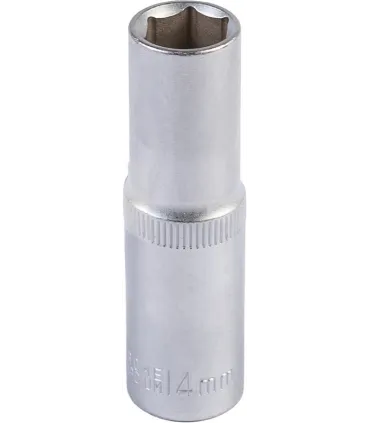 Hlavice nástrčná prodloužená 6-hranná MASTERTOOL 1/2" 14 mm L 78 mm CRV 78-0514