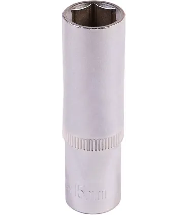 Hlavice nástrčná prodloužená 6-hranná MASTERTOOL 1/2" 15 mm L 78 mm CRV 78-0515