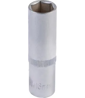 Hlavice nástrčná prodloužená 6-hranná MASTERTOOL 1/2" 16 mm L 78 mm CRV 78-0516