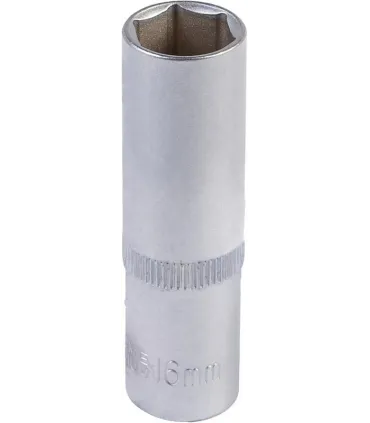 Hlavice nástrčná prodloužená 6-hranná MASTERTOOL 1/2" 16 mm L 78 mm CRV 78-0516