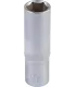 Hlavice nástrčná prodloužená 6-hranná MASTERTOOL 1/2" 17 mm L 78 mm CRV 78-0517