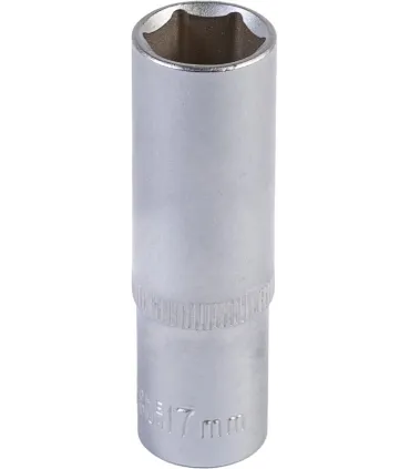 Hlavice nástrčná prodloužená 6-hranná MASTERTOOL 1/2" 17 mm L 78 mm CRV 78-0517