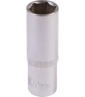 Hlavice nástrčná prodloužená 6-hranná MASTERTOOL 1/2" 19 mm L 78 mm CRV 78-0519