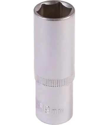 Hlavice nástrčná prodloužená 6-hranná MASTERTOOL 1/2" 19 mm L 78 mm CRV 78-0519