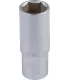 Hlavice nástrčná prodloužená 6-hranná MASTERTOOL 1/2" 22 mm L 78 mm CRV 78-0522