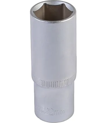 Hlavice nástrčná prodloužená 6-hranná MASTERTOOL 1/2" 22 mm L 78 mm CRV 78-0522
