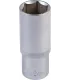 Hlavice nástrčná prodloužená 6-hranná MASTERTOOL 1/2" 24 mm L 78 mm CRV 78-0524