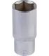 Hlavice nástrčná prodloužená 6-hranná MASTERTOOL 1/2" 27 mm L 78 mm CRV 78-0527