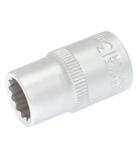 Hlavice nástrčná 12hranná MASTERTOOL 1/2" 13mm L 40mm CRV 78-0613