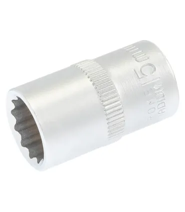 Hlavice nástrčná 12hranná MASTERTOOL 1/2" 15mm L 40mm CRV 78-0615