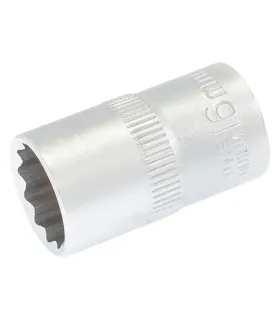 Hlavice nástrčná 12hranná MASTERTOOL 1/2" 16mm L 40mm CRV 78-0616