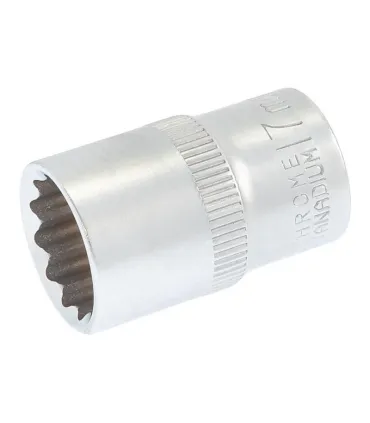 Hlavice nástrčná 12hranná MASTERTOOL 1/2" 17 mm L 40 mm CRV 78-0617