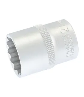 Hlavice nástrčná 12hranná MASTERTOOL 1/2" 21 mm L 40 mm CRV 78-0621