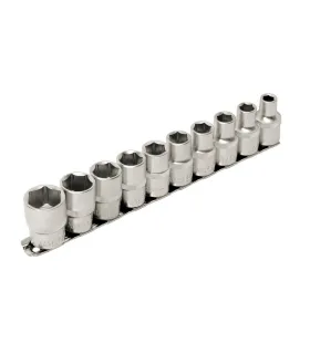 Sada hlavic nástrčných MASTERTOOL 1/2" 8-19 mm L 40 mm CRV, 10 ks 78-1210