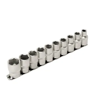 Sada hlavic nástrčných MASTERTOOL 1/2" 8-19 mm L 40 mm CRV, 10 ks 78-1210