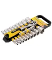 Sada hlavic nástrčných MASTERTOOL PROFI 1/2" 8-32 mm CrV ráčna 72Т, nástavec 20 ks 78-1220