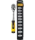 Sada hlavic nástrčných MASTERTOOL 19 mm CRV ráčna 72Т 11 ks 78-1311