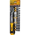 Sada hlavic nástrčných MASTERTOOL 1/2" 8-19 mm CRV ráčna 72Т 12 ks 8-19 mm CRV ráčna 72Т 12 ks 78-1312