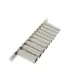 Sada hlavic hlavic nástrčných prodloužených MASTERTOOL 1/4" 4-13 mm L 48 mm CRV, 10 ks 78-1411