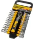 Sada hlavic nástrčných MASTERTOOL PROFI 1/4" 4-14 mm CrV, TORX, PH, HEX, SL, ráčna 72Т, nástavec 28 ks 78-1428