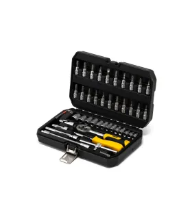 Sada hlavic nástrčných MASTERTOOL 4-14 mm CRV ráčna 72Т 47 ks 78-2047