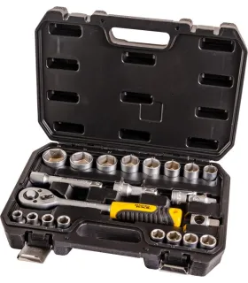 Sada hlavic nástrčných MASTERTOOL 1/2" 10-32 mm CRV ráčna 72Т 21 ks 10-32 mm CRV ráčna 72Т 21 ks 78-4021