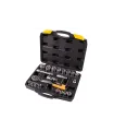Sada hlavic nástrčných MASTERTOOL PROFI 1/2" 10-32 mm CRV ráčna 72Т 21 ks 78-4021-PF
