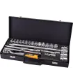 Sada hlavic nástrčných MASTERTOOL PROFI 32 mm CRV ráčna 72Т 24 ks 78-4124