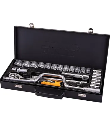 Sada hlavic nástrčných MASTERTOOL PROFI 32 mm CRV ráčna 72Т 24 ks 78-4125