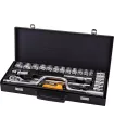 Sada hlavic nástrčných MASTERTOOL PROFI 32 mm CRV ráčna 72Т 24 ks 78-4125