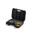 Sada nástrčných hlavic MASTERTOOL 1/4" - 1/2" CrV ráčna 72Т 72 ks 78-5072