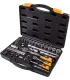 Sada hlavic nástrčných MASTERTOOL PROFI 1/4" - 1/2" CRV ráčna 72Т 72 ks - 1/2" CRV ráčna 72Т 72 ks CRV ráčna 72Т 72 ks 78-5072-P