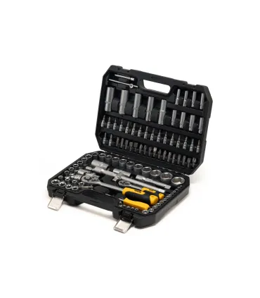 Sada nástrčných hlavic MASTERTOOL 1/4" - 1/2" CrV ráčna 72Т 108 ks 78-5108