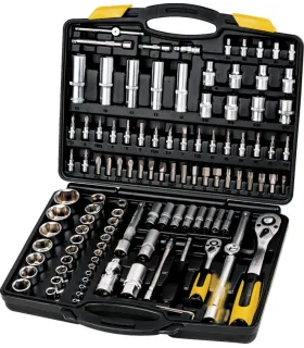 Sada hlavic nástrčných MASTERTOOL PROFI 1/4" - 1/2" CRV ráčna 72Т 111 ks 78-5111