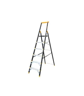 Žebřík schůdkový hliníkový MASTERTOOL 6 kovové stupňů h 1282 mm max. 150 kg 79-1206