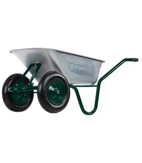 kolečko stavební / zahradní MASTERTOOL D-12 85 l/200kg, dvě kola PN 3, 5*8 Ø 37cm 79-9849