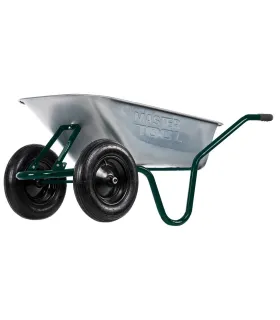 kolečko stavební / zahradní MASTERTOOL D-12 100 l/200kg, dvě kola PN 3, 5*8 Ø 37cm 79-9853