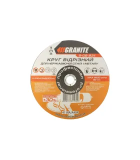 Kotouč řezný na kov a nerez GRANITE PROFI +30 230*2, 0*22, 2 mm 8-06-231