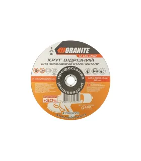 Kotouč řezný na kov a nerez GRANITE PROFI +30 230*2, 5*22, 2 mm 8-06-232