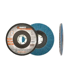 Kotouč brusný lamelový GRANITE ZIRCONIA Т29 P40 125*22 mm 8-32-040