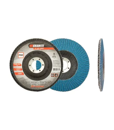 Kotouč brusný lamelový GRANITE ZIRCONIA Т29 P80 125*22 mm 8-32-080