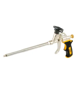 Pistole pro montážní pěnu CM16 MASTERTOOL 165 mm celokovová, tryska a část pro uchycení nádoby teflonovým povlakem 81-8675