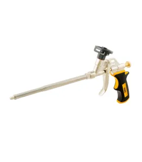 Pistole pro montážní pěnu CM18 MASTERTOOL 180 mm celokovová, tryska a část pro uchycení nádoby teflonovým povlakem 81-8676