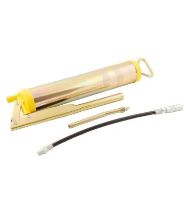 Pistole mazací ruční MASTERTOOL maznice 500 ml, ohebná hadice, ohnutá mazací trubice 81-8800