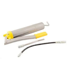 Pistole mazací ruční MASTERTOOL maznice 500 ml, ohebná hadice, ohnutá mazací trubice 81-8801